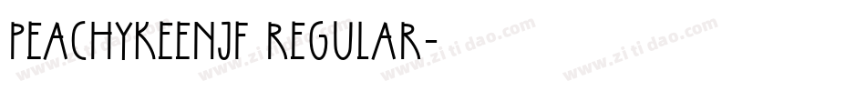 PeachyKeenJF Regular字体转换
